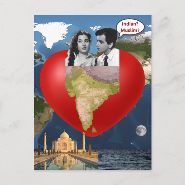 Indian Muslim Vykort (Framsida)