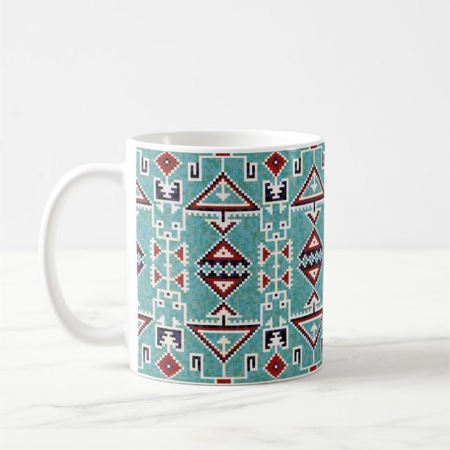 Indian Navajo Mönster  Kaffemugg (Vänster)