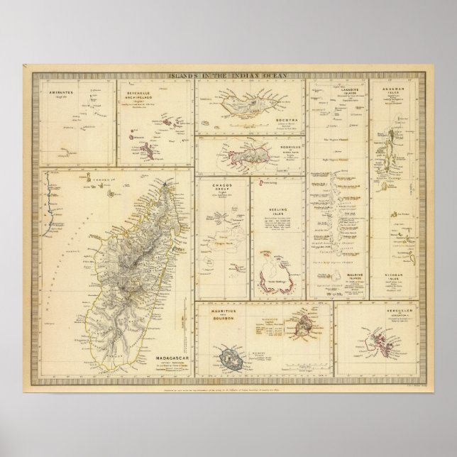 Indian Ocean Islands Poster (Framsidan)