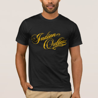 "INDIAN OUTLAW  LOGO TEXT SHIRT" TEE SHIRT