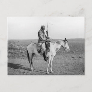 Indian på hästryggen, 1907 vykort