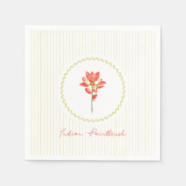 Indian Paintbrush, Texas Vild Flower Pappersservett