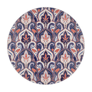Indian Paisley: Blommigt Medallion Seamless.