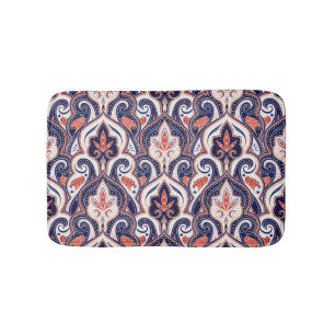 Indian Paisley: Blommigt Medallion Seamless. Badrumsmatta