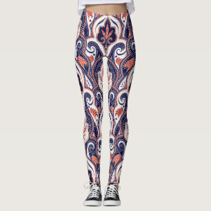 Indian Paisley: Blommigt Medallion Seamless. Leggings