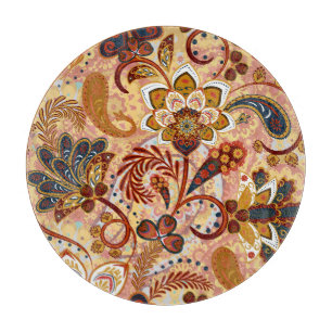 Indian Paisley: Blommigt Vintage Brown