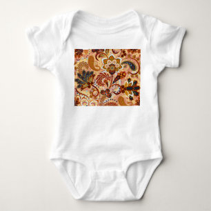 Indian Paisley: Blommigt Vintage Brown T Shirt