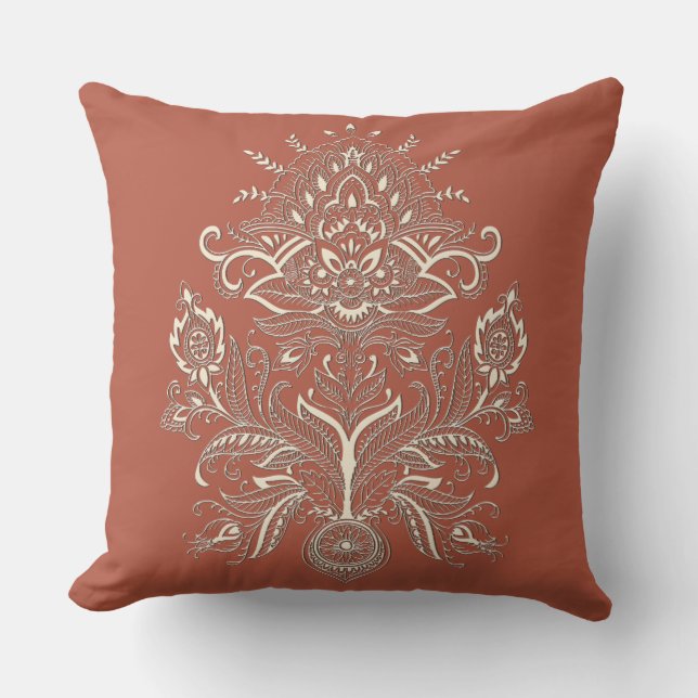 Indian Paisley - Dekorativ kudde (Framsida)