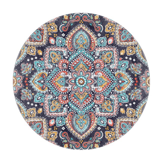 Indian Paisley: Ethnic Mandala Mönster (Framsidan)