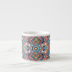 Indian Paisley: Ethnic Mandala Mönster Espressomugg