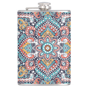 Indian Paisley: Ethnic Mandala Mönster Fickplunta