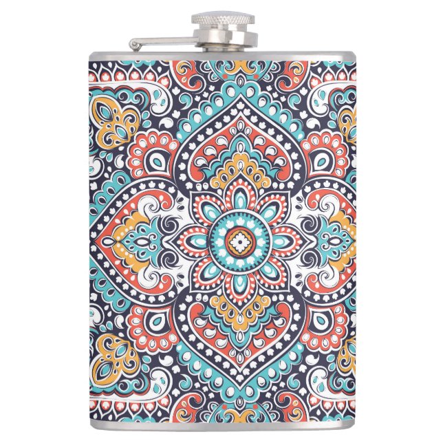 Indian Paisley: Ethnic Mandala Mönster Fickplunta (Framsidan)
