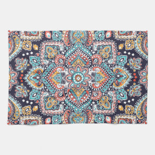 Indian Paisley: Ethnic Mandala Mönster Kökshandduk