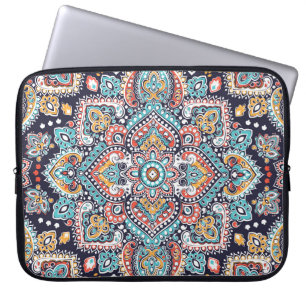 Indian Paisley: Ethnic Mandala Mönster Laptop Fodral
