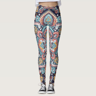 Indian Paisley: Ethnic Mandala Mönster Leggings