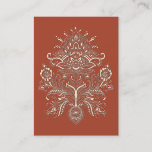 Indian Paisley II - Affärskort Visitkort