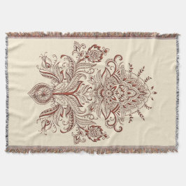 Indian Paisley - Throw Blanket Mysfilt