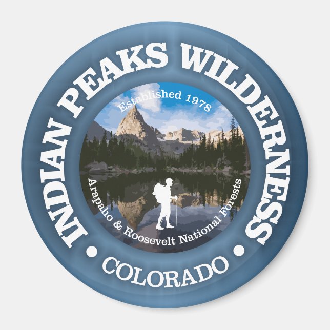 Indian Peaks Wilderness Magnet (Framsidan)