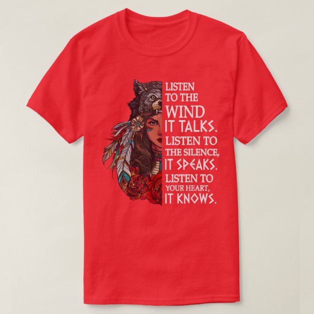 Indian Proverb Native American Inspirational Motiv T Shirt (Design framsida)