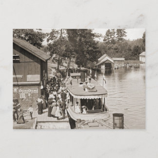 Indian River Michigan ångbåtsexkursion Vykort