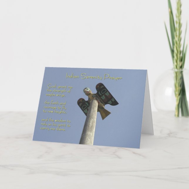 Indian Serenity Prayer Kort (Framsida)