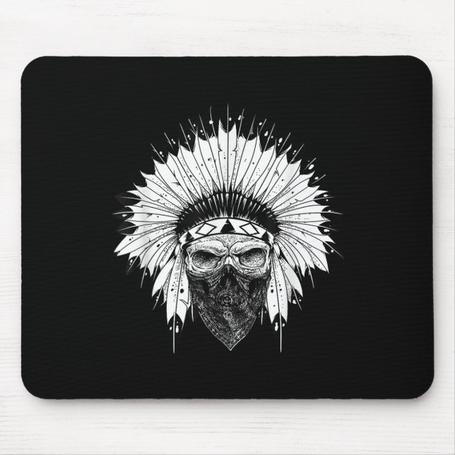 Indian Skull Rag , Native American Tattoo, Zany Br Musmatta (Framsidan)