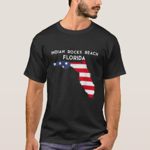 Indian Sten Beach Florida USA State America Trave T Shirt