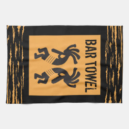 Indian Stil Kokopelli Pub Towel Kökshandduk