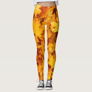 Indian Summer Golden Löv Leggings