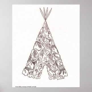 INDIAN TEPEE by NICHOLAS_COPYRIGHT_MINI... Poster