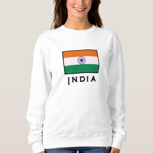 Indian Tricolor Tiranga Flagga T Shirt (Framsida)