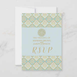 INDIAN TURQUOISE - Bröllop OSA Card Kort