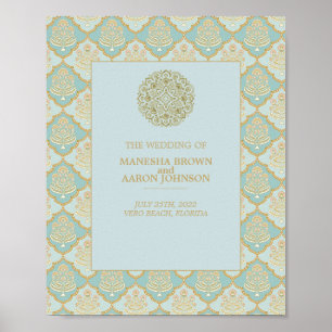INDIAN TURQUOISE - Bröllop Poster