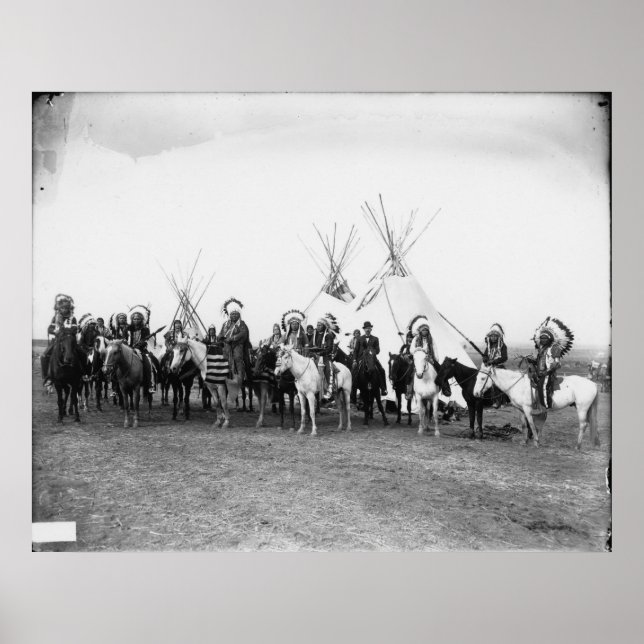 Indian Vintage Porträtt Poster (Framsidan)