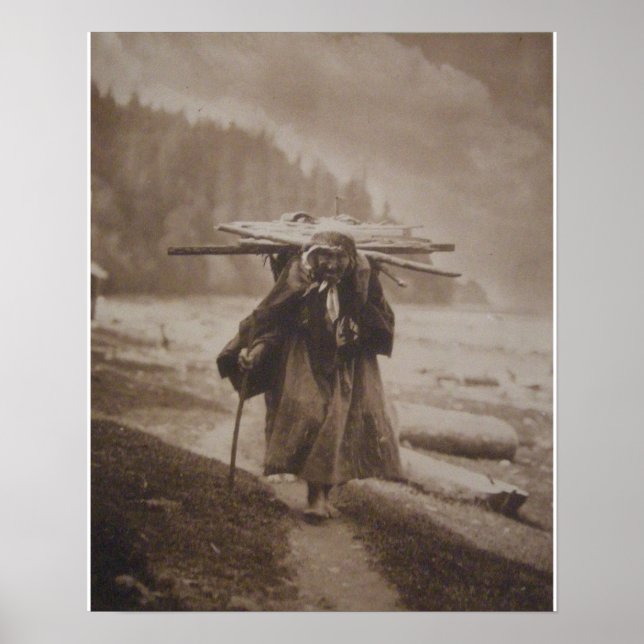 Indian Vintage Porträtt Poster (Framsidan)