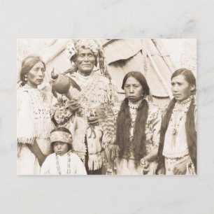 Indian Vintage Porträtt Vykort