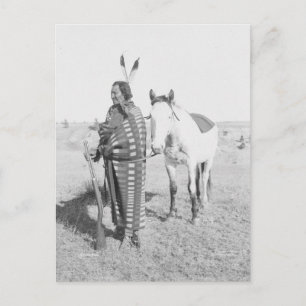 Indian Vintage Porträtt Vykort