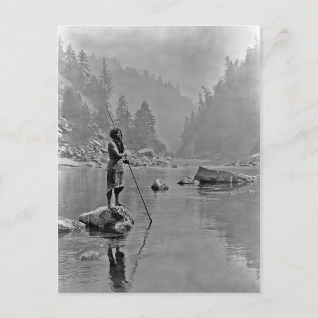 Indian Vintage Porträtt Vykort (Framsida)