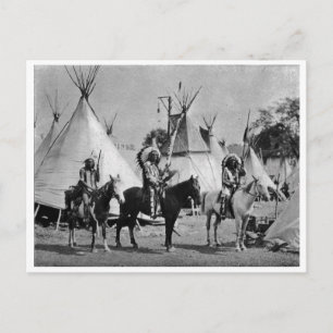 Indian Vintage Porträtt Vykort