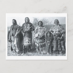 Indian Vintage Porträtt Vykort