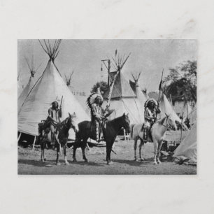 Indian Vintage Porträtt Vykort