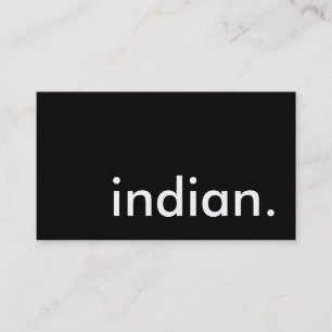 indian. visitkort
