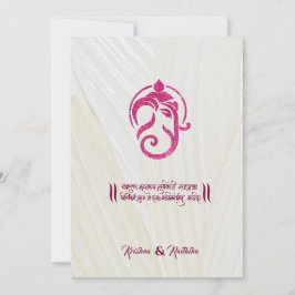 Indian wedding Ganesha hindu invitation Inbjudningar
