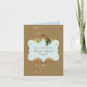 Indian Wedding II - Brudtjänstkort Inbjudan