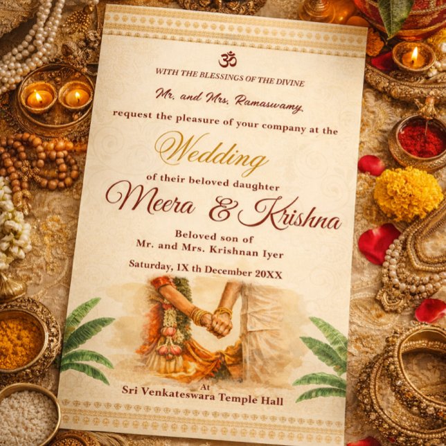 Indian Wedding Invitation Inbjudningar (Skapare uppladdad)