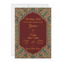 Indian Wedding Invitation (Mughal Version)