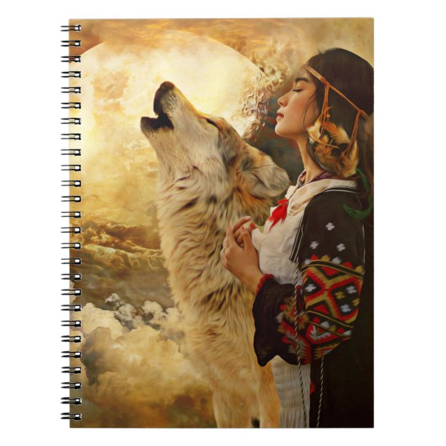 INDIAN WOMAN GIRL NOTEBOOK JOURNAL ANTECKNINGSBOK (Framsidan)
