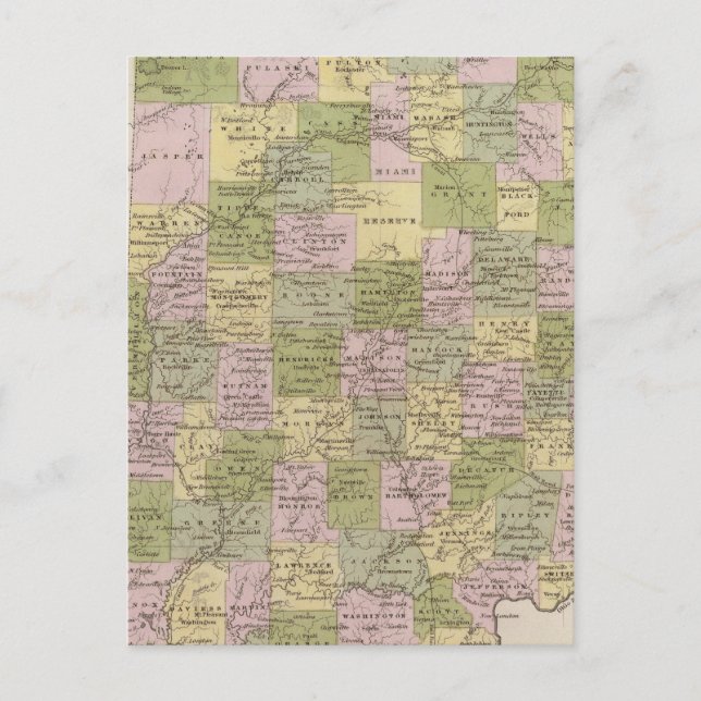 Indiana 12 vykort (Framsida)