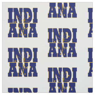 Indiana amerikanstatlig flagga tyg