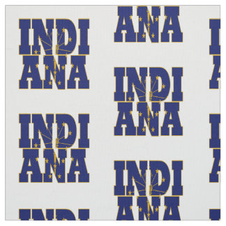 Indiana amerikanstatlig flagga tyg